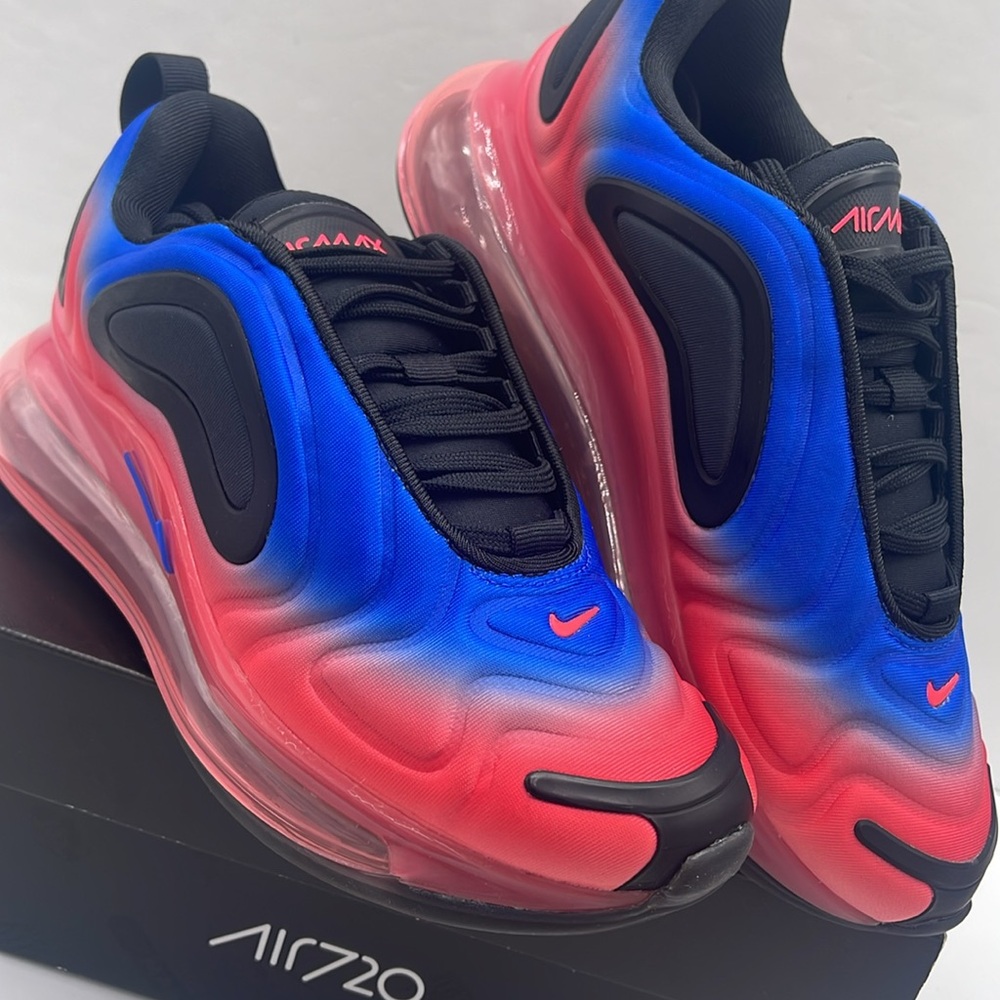 Nike WMNS NIKE AIR MAX 720
BLACK/RACER BLUE-FLASH CRIMSON
AQ3196 013 Sneakers - Picture 6 of 16
